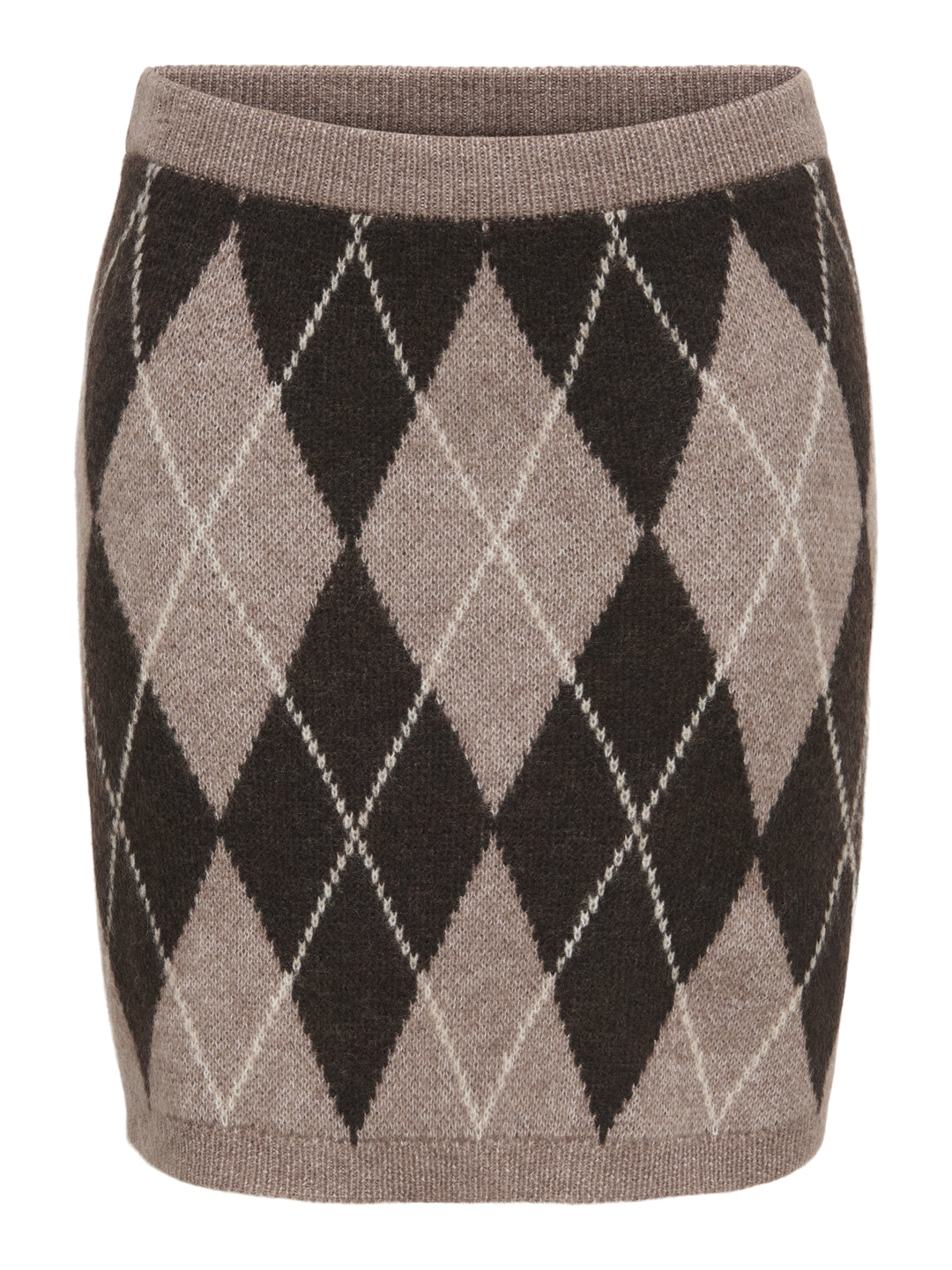 JDYBIANKA HW SKIRT KNT, Chocolate Torte/Argyle 244915001 Bild 1