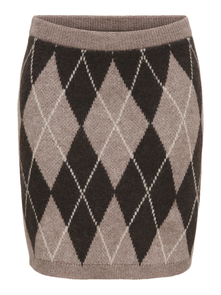 JDYBIANKA HW SKIRT KNT, Chocolate Torte/Argyle 244915001 Bild 1