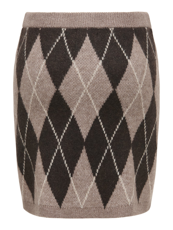 JDYBIANKA HW SKIRT KNT, Chocolate Torte/Argyle 244915001 Bild 3