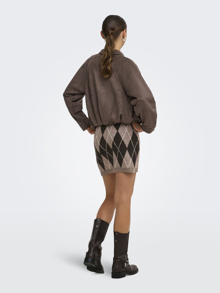 JDYBIANKA HW SKIRT KNT, Chocolate Torte/Argyle 244915001 Bild 5