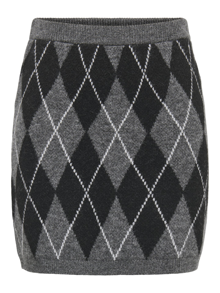 JDYBIANKA HW SKIRT KNT, Dark Grey Melange/Argyle 179074001 Bild 1