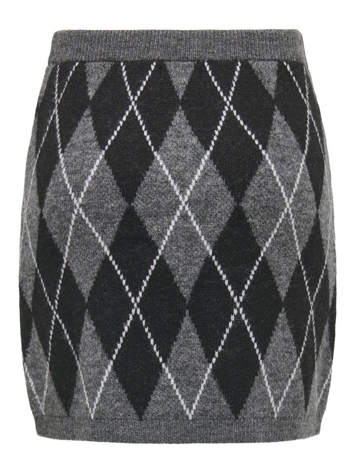JDYBIANKA HW SKIRT KNT, Dark Grey Melange/Argyle 179074001 Bild 2