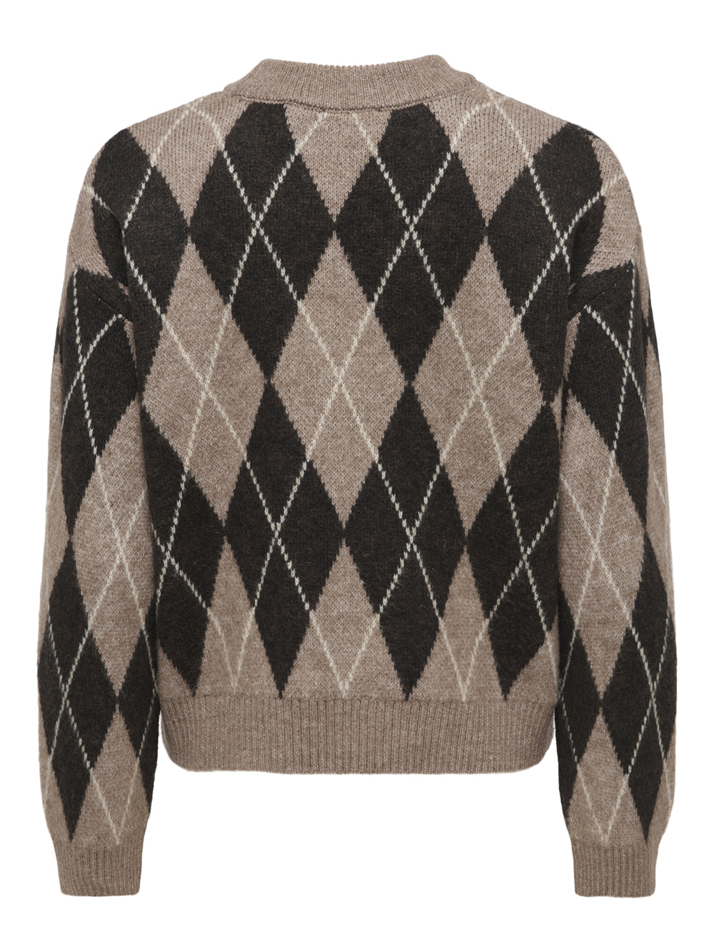 JDYBIANKA L/S ARGYLE PULLOVER KNT N, Chocolate Torte/Argyle 244915001 Bild 2