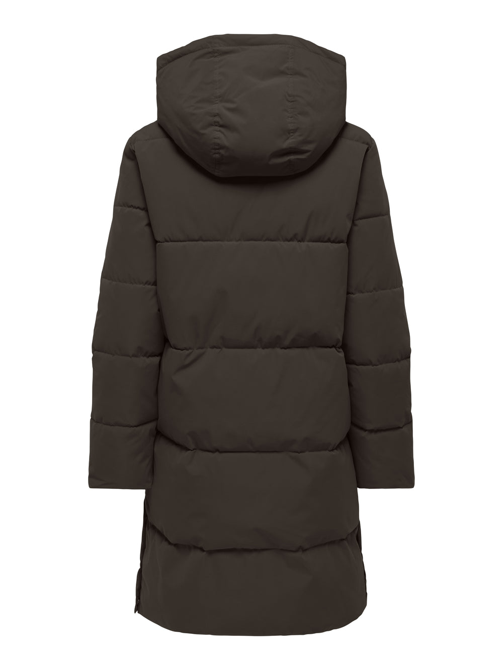 JDYBLAIR LONG HOOD PUFFER OTW SIJ, Chocolate Torte/CONTRAST BLACK 244915001 Bild 2