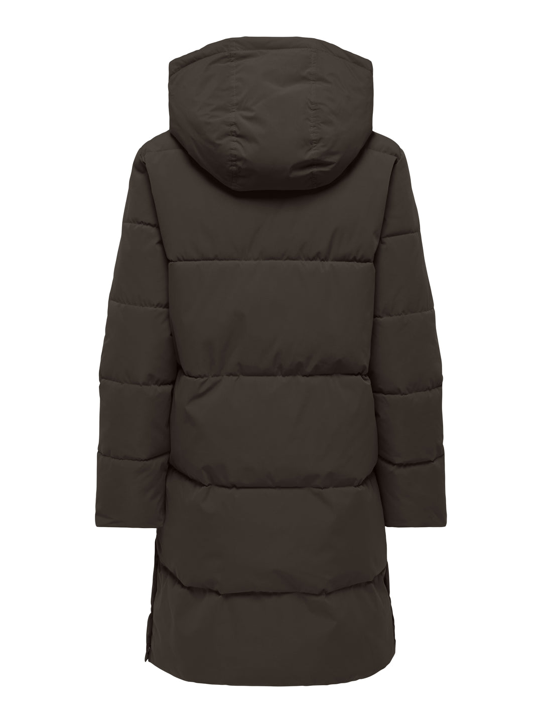 JDYBLAIR LONG HOOD PUFFER OTW SIJ, Chocolate Torte/CONTRAST BLACK 244915001 Bild 2
