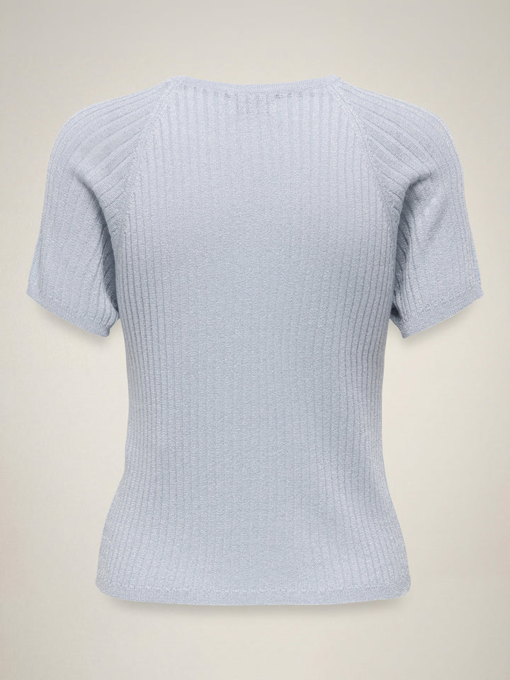 JDYBODILLA S/S GLITTER PULLOVER KNT, Cashmere Blue/W. SILVER LUREX 193179002 Bild 2
