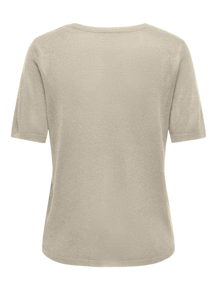 JDYBODILLA S/S VN GLITTER PULLOVER, Sandshell/W. DTM LUREX 196843003 Bild 3