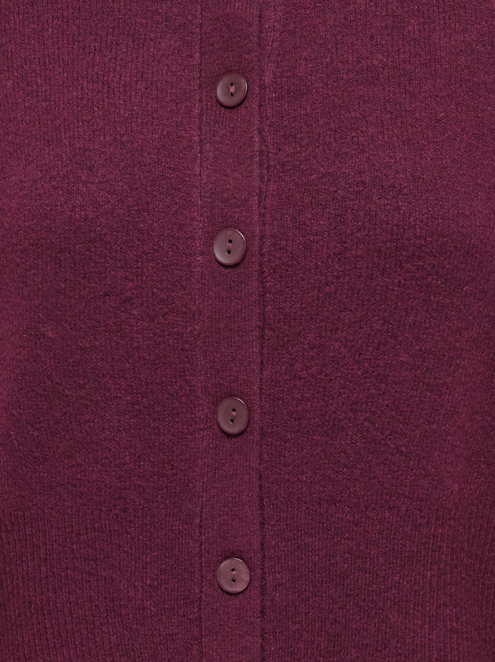 JDYBRILLIANT LIFE L/S ONECK CARDIGA, Windsor Wine/MELANGE 193785001 Bild 3