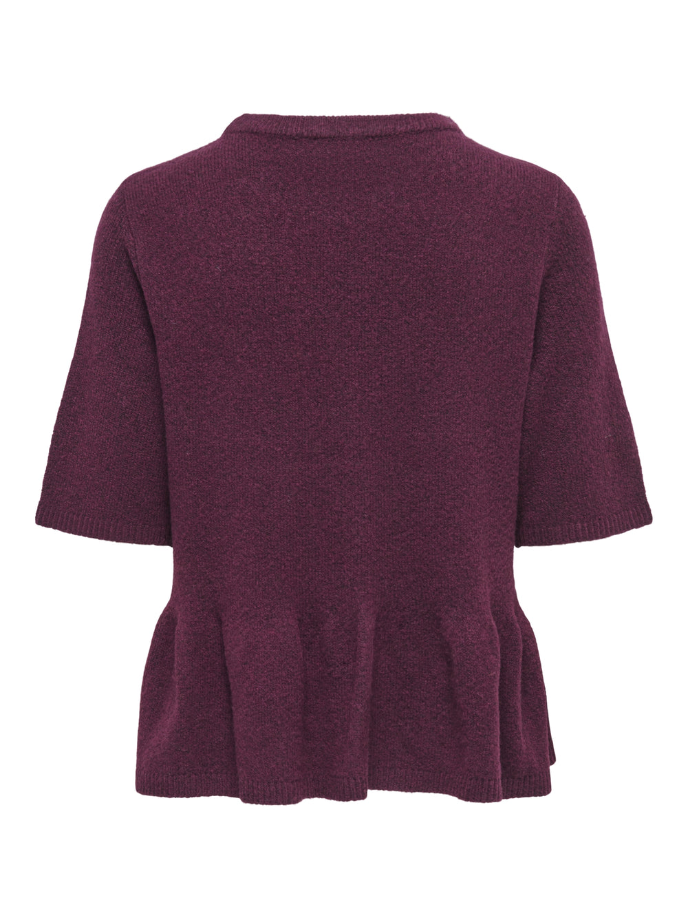 JDYBRILLIANT LIFE S/S ON PEPLUM PUL, Windsor Wine/MELANGE 193785001 Bild 2