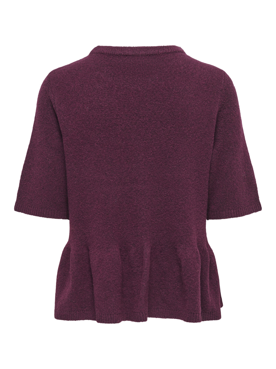 JDYBRILLIANT LIFE S/S ON PEPLUM PUL, Windsor Wine/MELANGE 193785001 Bild 2