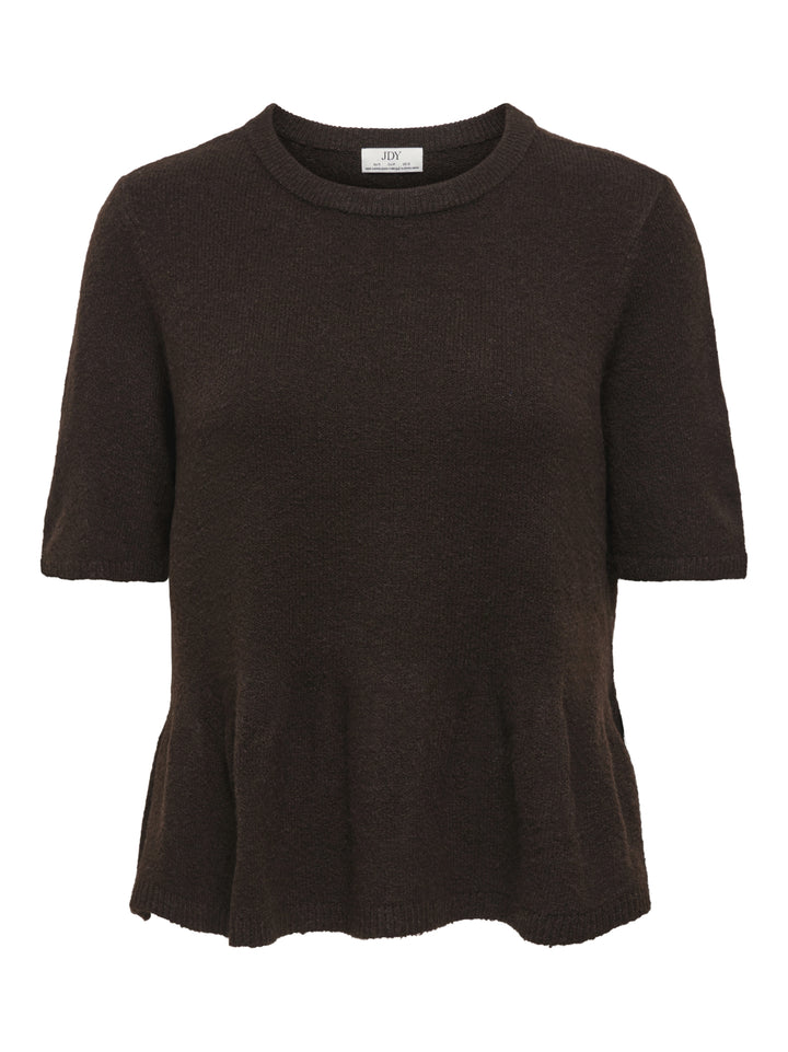 JDYBRILLIANT LIFE S/S ON PEPLUM PUL, Coffee Bean/MELANGE 237375001 Bild 1