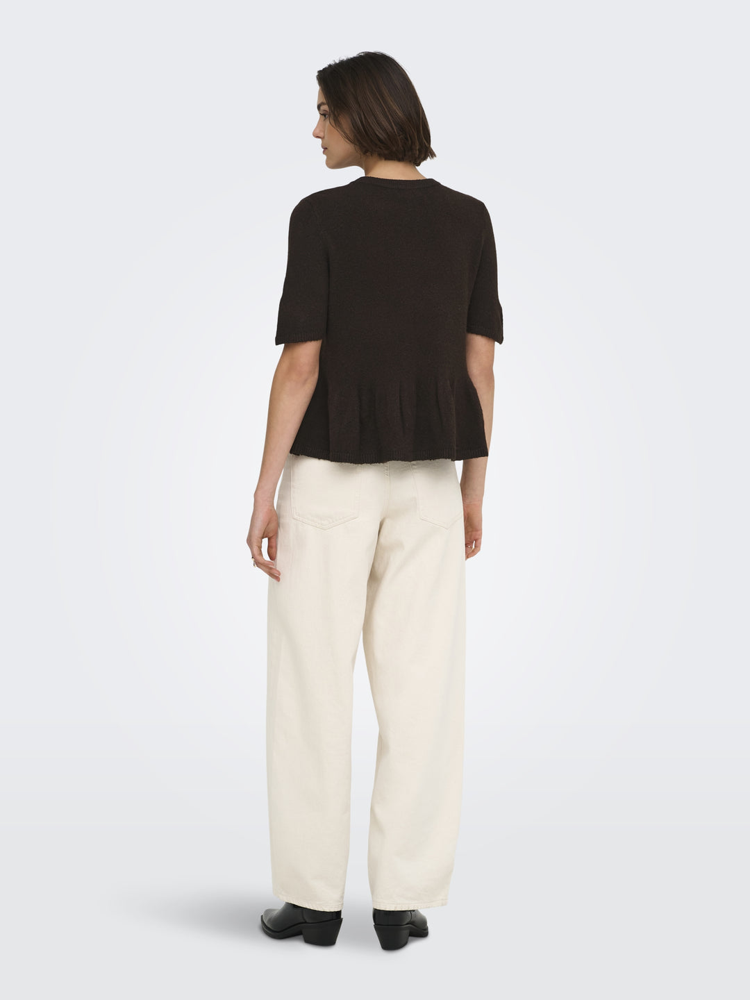 JDYBRILLIANT LIFE S/S ON PEPLUM PUL, Coffee Bean/MELANGE 237375001 Bild 6