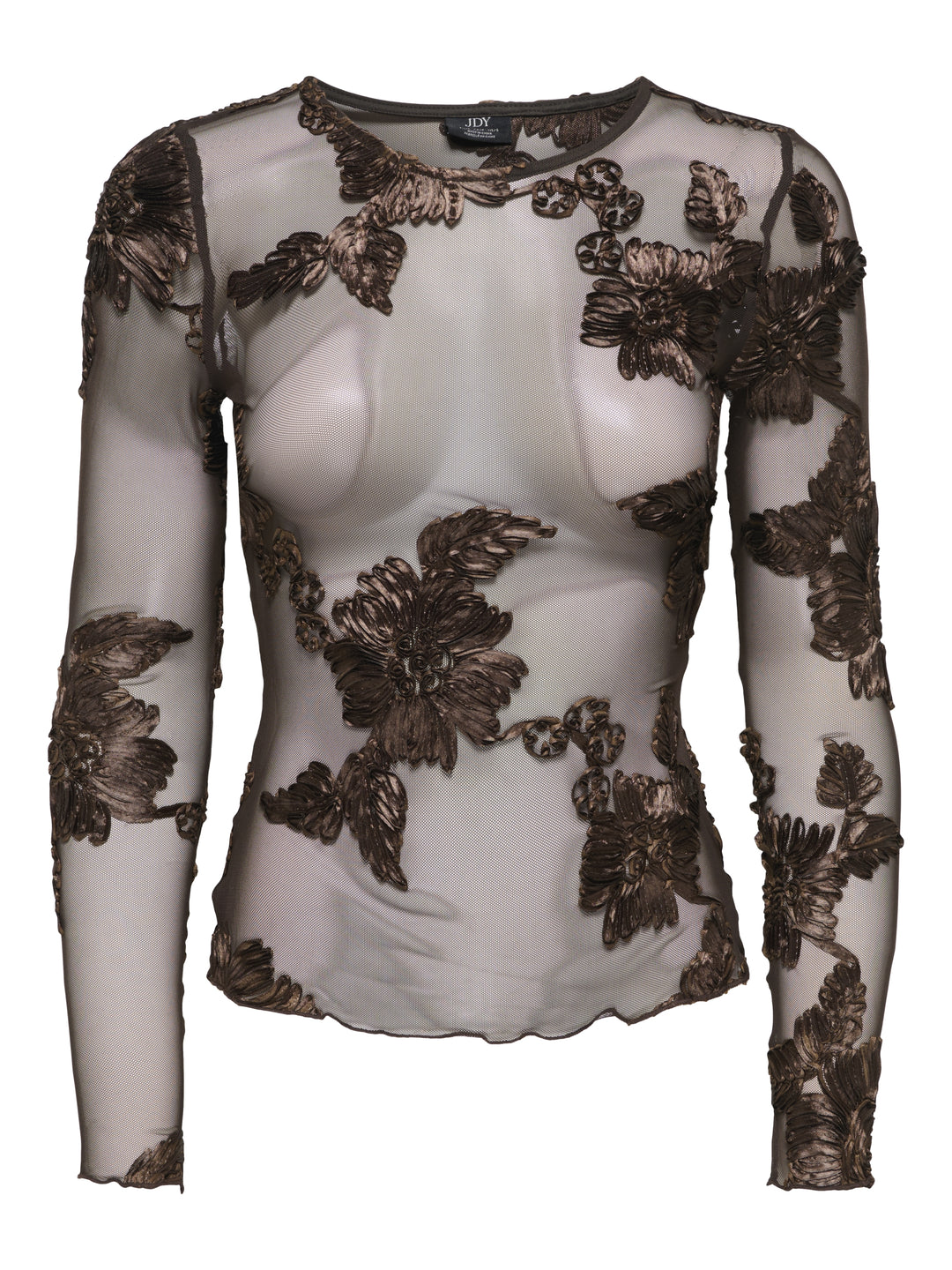 JDYCASABLANCA L/S TOP JRS DIA, Coffee Bean 237375 Bild 1