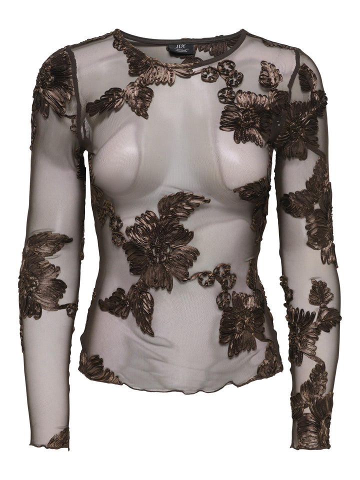 JDYCASABLANCA L/S TOP JRS DIA, Coffee Bean 237375 Bild 1