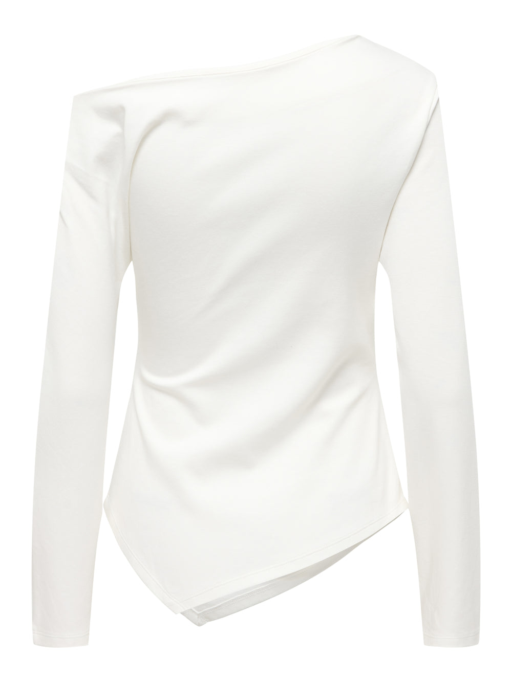 JDYCATIE L/S ASSYMETRIC TOP JRS, Cloud Dancer 177922 Bild 2