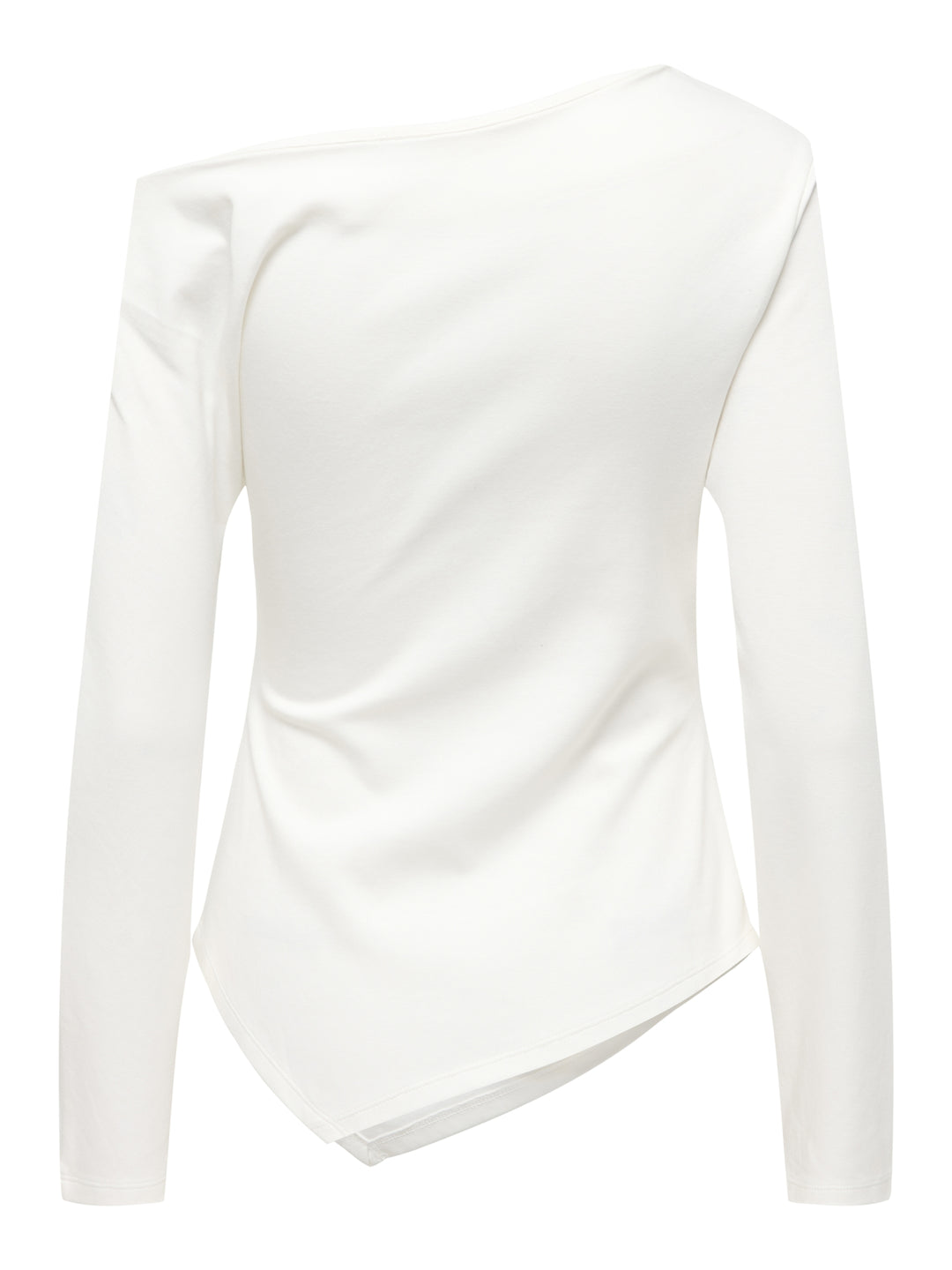 JDYCATIE L/S ASSYMETRIC TOP JRS, Cloud Dancer 177922 Bild 2