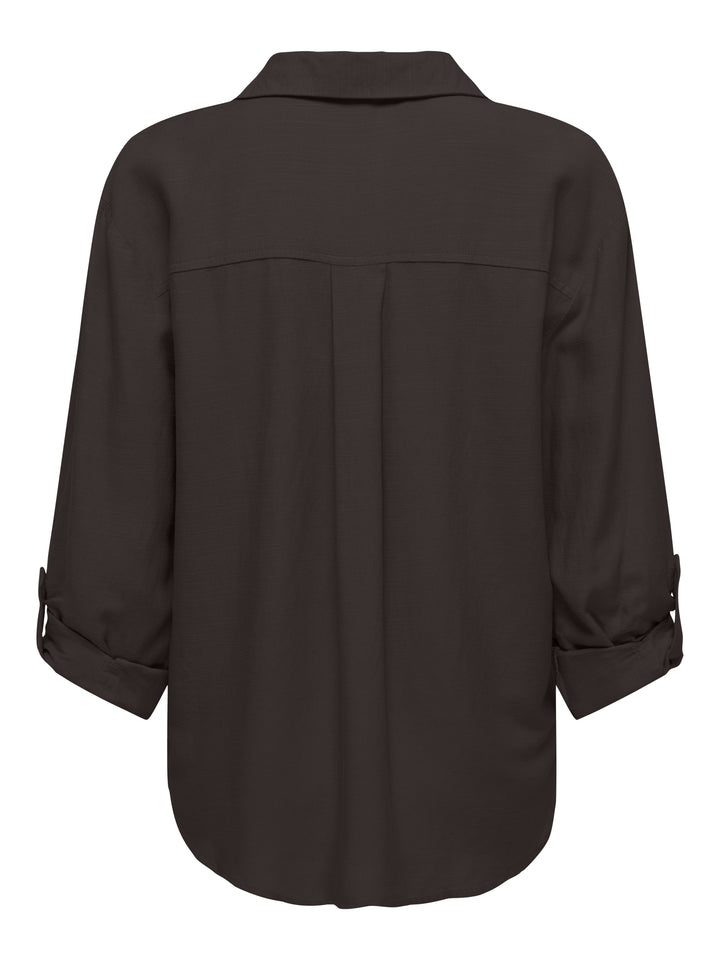 JDYCAYA LINEN LOOSE L/S SHIRT WVN N, Chocolate Torte 244915 Bild 2
