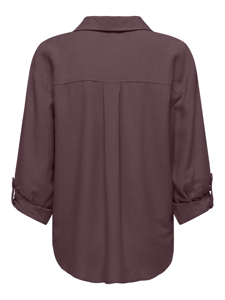 JDYCAYA LINEN LOOSE L/S SHIRT WVN N, Huckleberry 287755 Bild 2