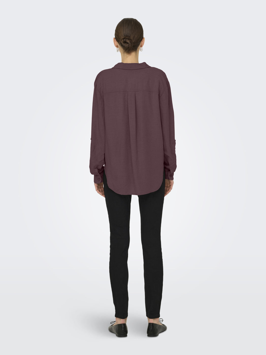 JDYCAYA LINEN LOOSE L/S SHIRT WVN N, Huckleberry 287755 Bild 4