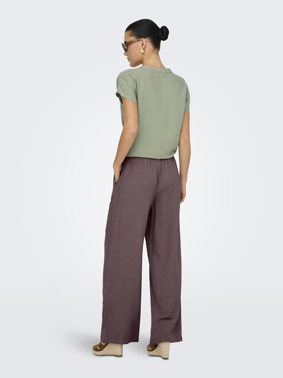 JDYCAYA LINEN MW PANT WVN NOOS, Huckleberry 287755 Bild 4