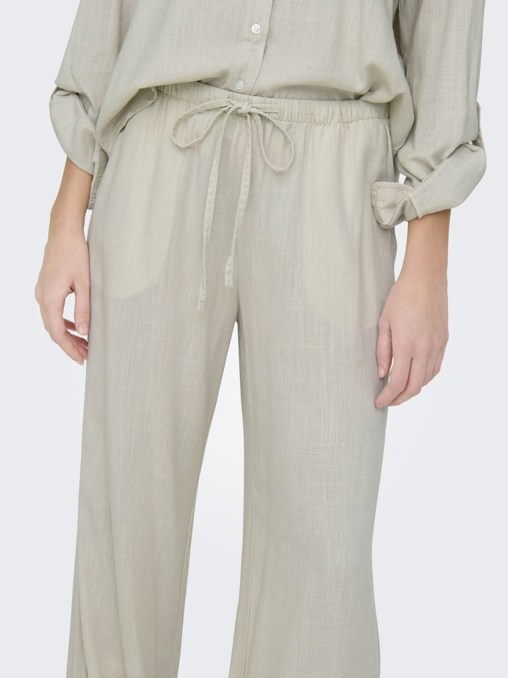 JDYCAYA LINEN MW PANT WVN NOOS, Moonbeam 201511 Bild 6