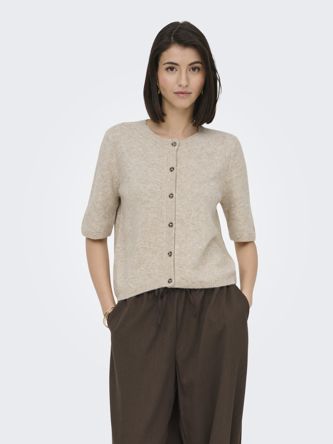 JDYCHLOE LIFE 2/4 CARDIGAN KNT NOOS, Turtledove/Melange 260837001 Bild 4