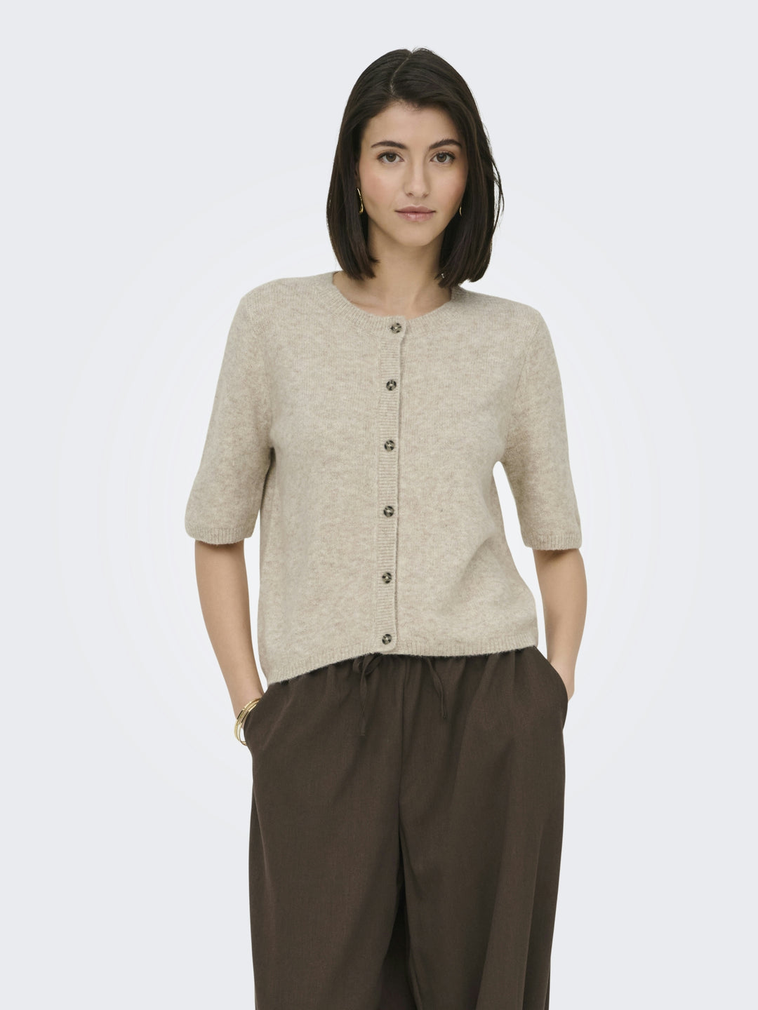 JDYCHLOE LIFE 2/4 CARDIGAN KNT NOOS, Turtledove/Melange 260837001 Bild 4