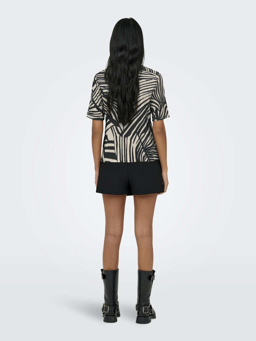 JDYDEBBIE S/S TOP JRS, Sandshell/BLACK TROPE 196843004 Bild 4