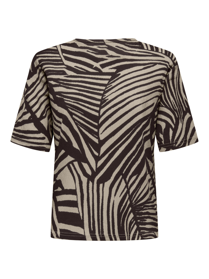 JDYDEBBIE S/S TOP JRS, Sandshell/CHOCOLATE TORTE TROPE 196843006 Bild 2