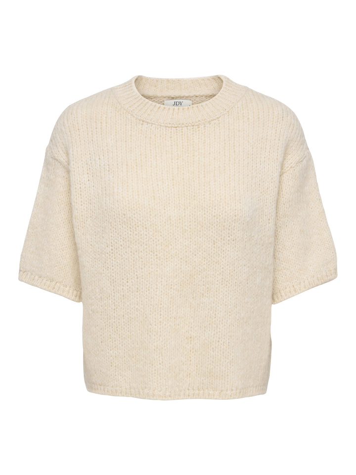 JDYDICTE S/S PULL O-NECK KNT NOOS, Birch 180083 Bild 1