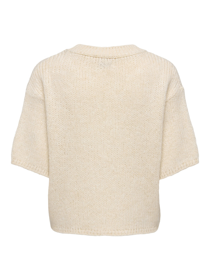 JDYDICTE S/S PULL O-NECK KNT NOOS, Birch 180083 Bild 4