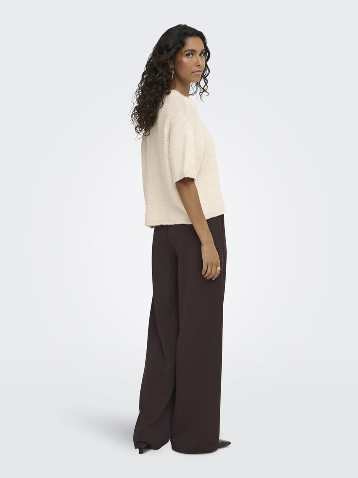 JDYDICTE S/S PULL O-NECK KNT NOOS, Birch 180083 Bild 5