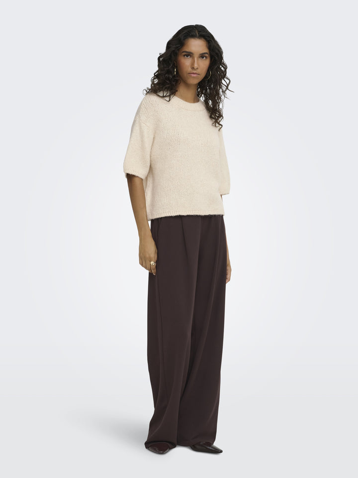 JDYDICTE S/S PULL O-NECK KNT NOOS, Birch 180083 Bild 6