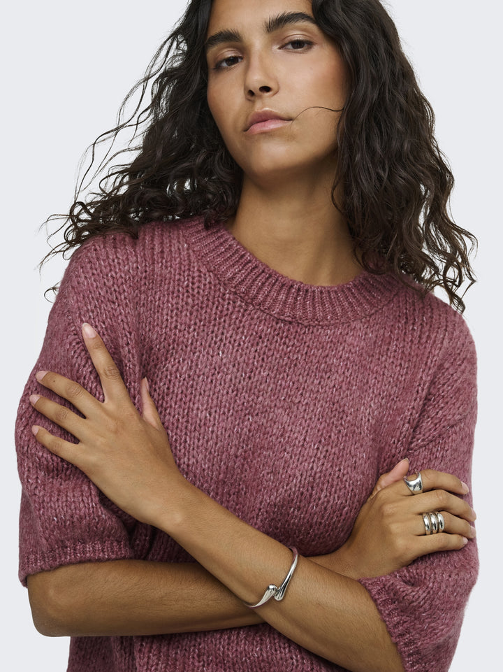 JDYDICTE S/S PULL O-NECK KNT NOOS, Deco Rose 279475 Bild 3