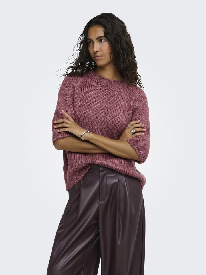 JDYDICTE S/S PULL O-NECK KNT NOOS, Deco Rose 279475 Bild 4