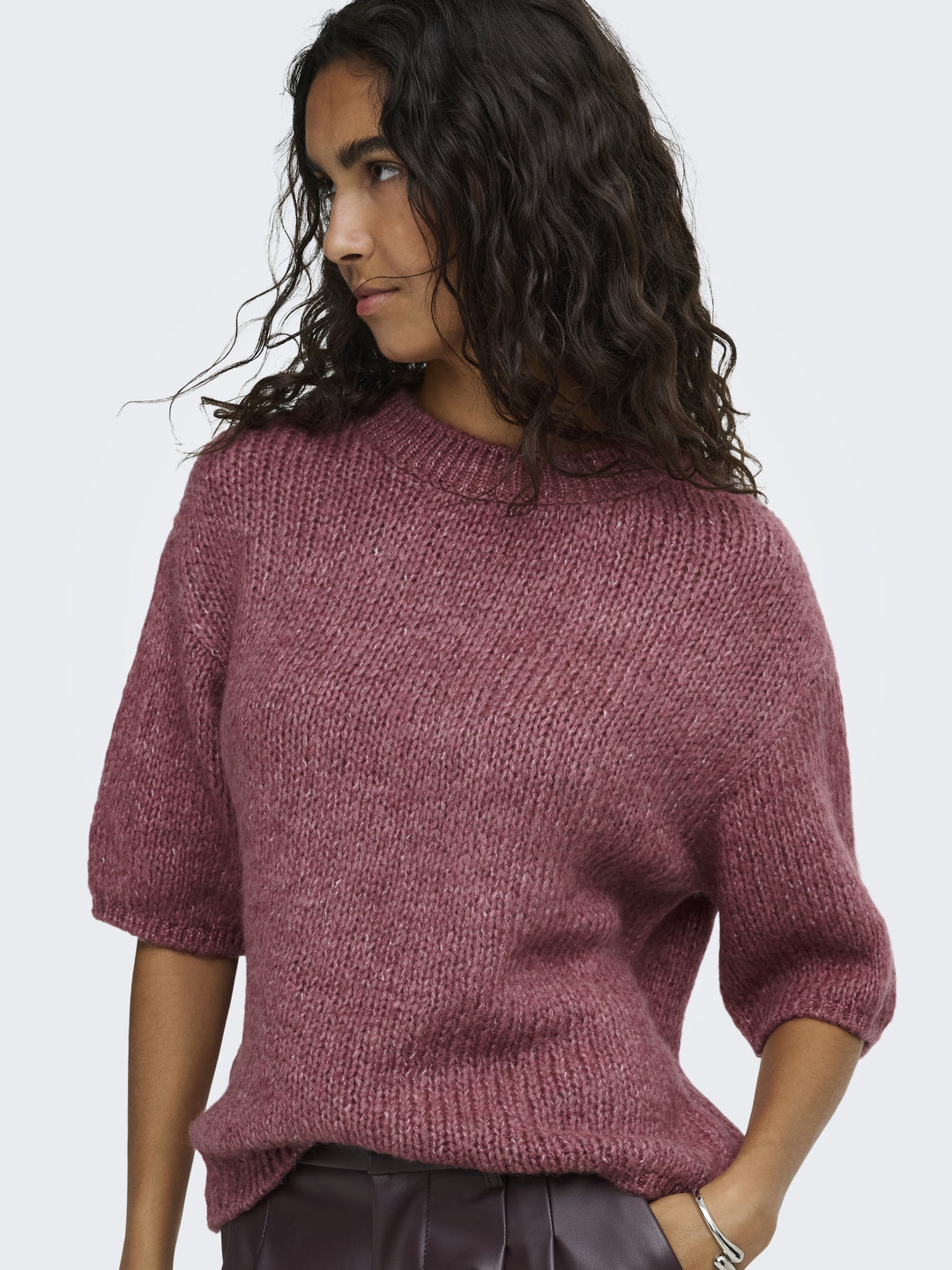 JDYDICTE S/S PULL O-NECK KNT NOOS, Deco Rose 279475 Bild 6