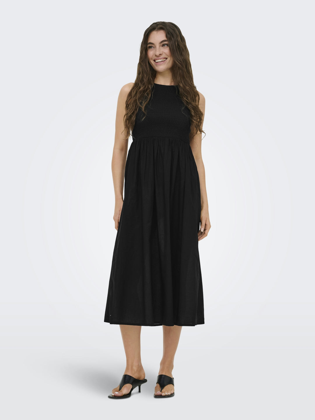 JDYDIEGO S/L SMOCK MIDI DRESS WVN N, Black 177911 Bild 4
