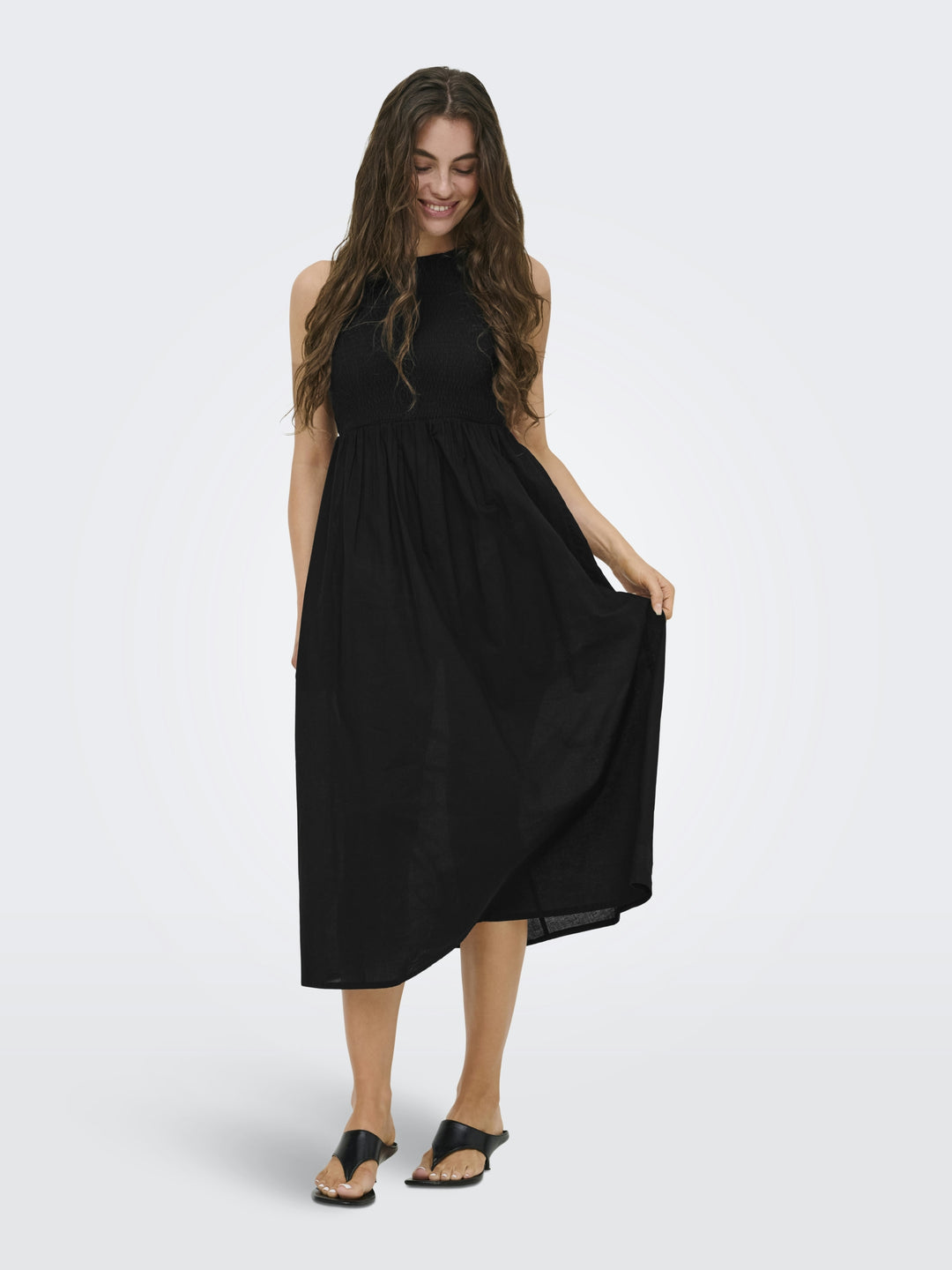 JDYDIEGO S/L SMOCK MIDI DRESS WVN N, Black 177911 Bild 6