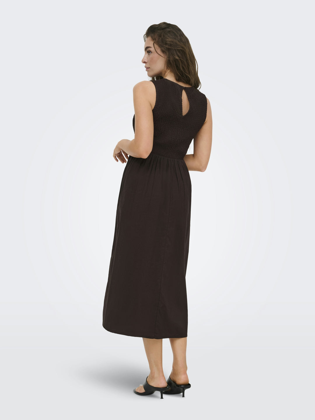 JDYDIEGO S/L SMOCK MIDI DRESS WVN N, Chocolate Torte 244915 Bild 4