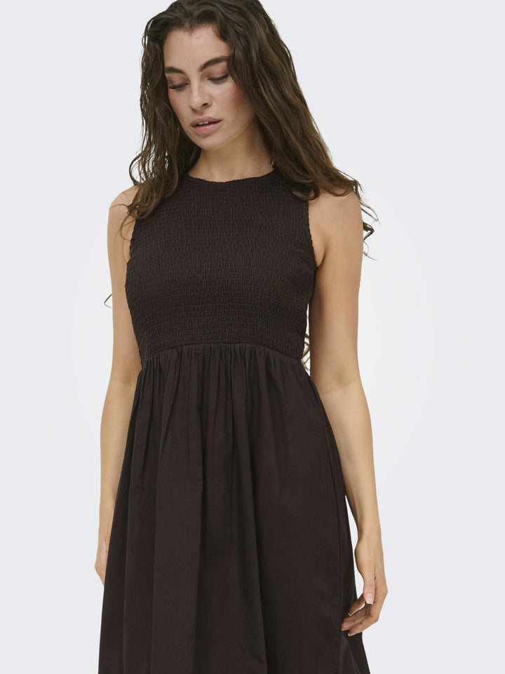 JDYDIEGO S/L SMOCK MIDI DRESS WVN N, Chocolate Torte 244915 Bild 7