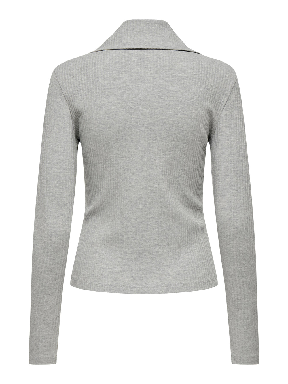 JDYEFFI L/S HALF ZIP TOP JRS, Light Grey Melange 179073 Bild 2