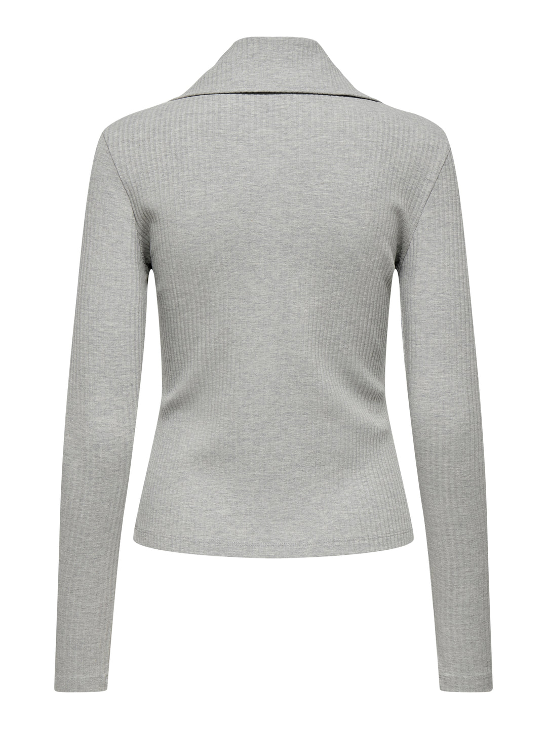 JDYEFFI L/S HALF ZIP TOP JRS, Light Grey Melange 179073 Bild 2
