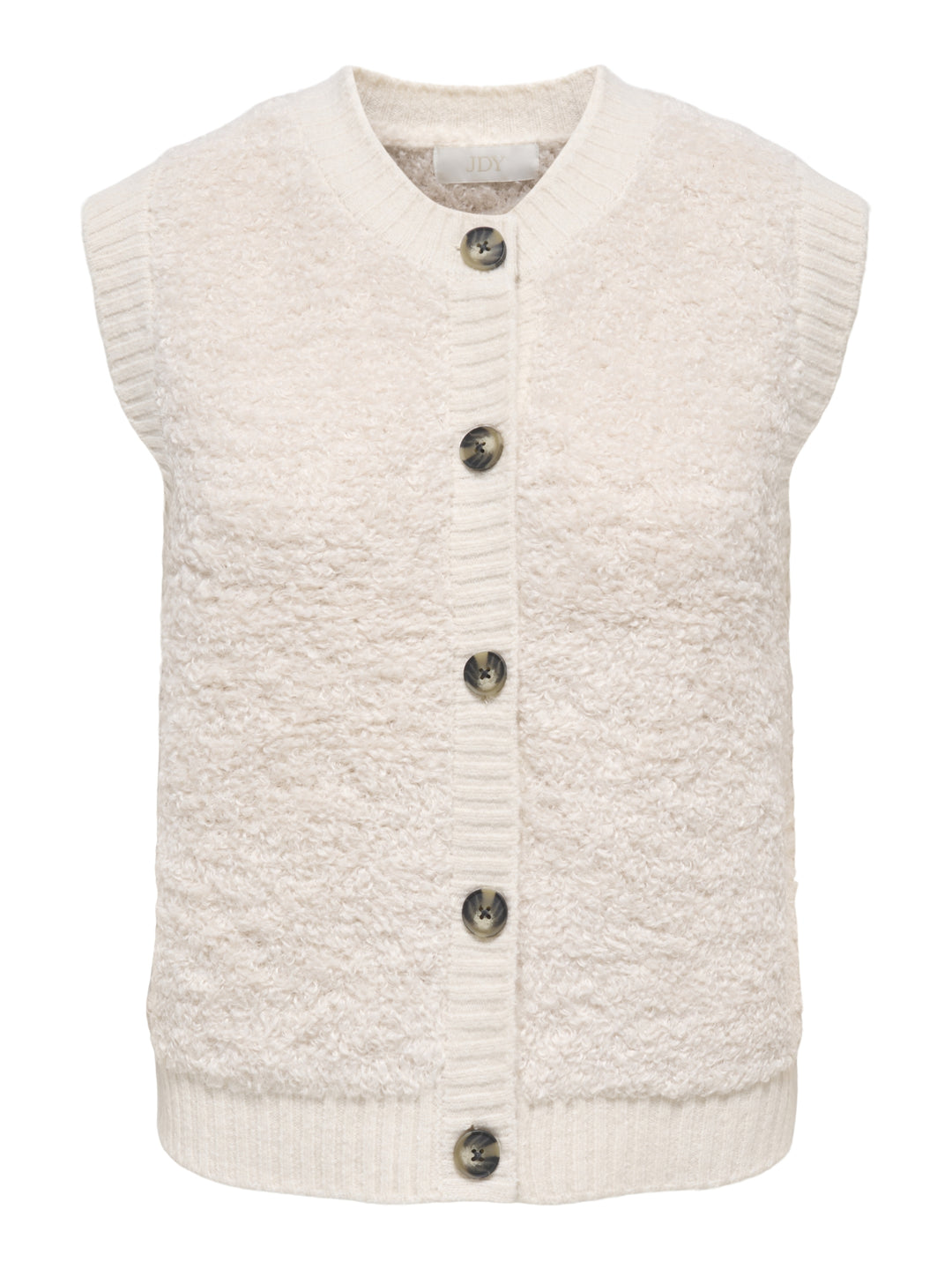 JDYEIRA LIFE S/L ON BUTTON VEST KNT, Birch 180083 Bild 1