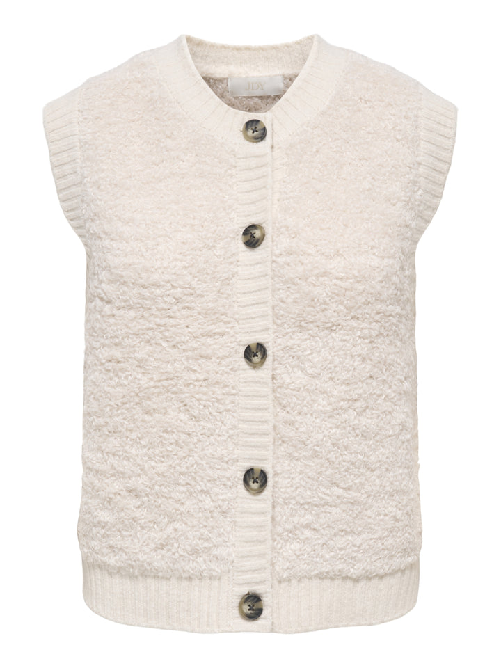 JDYEIRA LIFE S/L ON BUTTON VEST KNT, Birch 180083 Bild 1