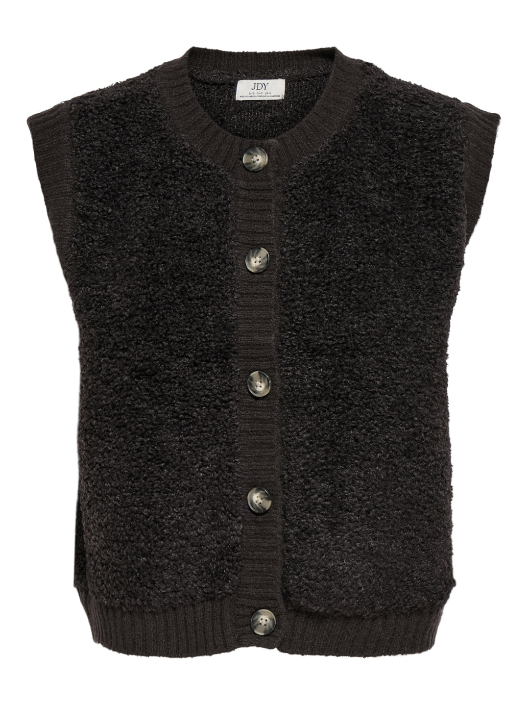 JDYEIRA LIFE S/L ON BUTTON VEST KNT, Birch 180083 Bild 1