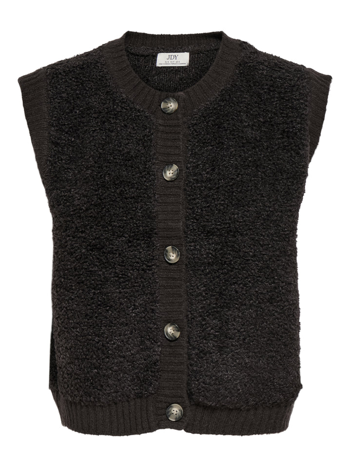 JDYEIRA LIFE S/L ON BUTTON VEST KNT, Birch 180083 Bild 1