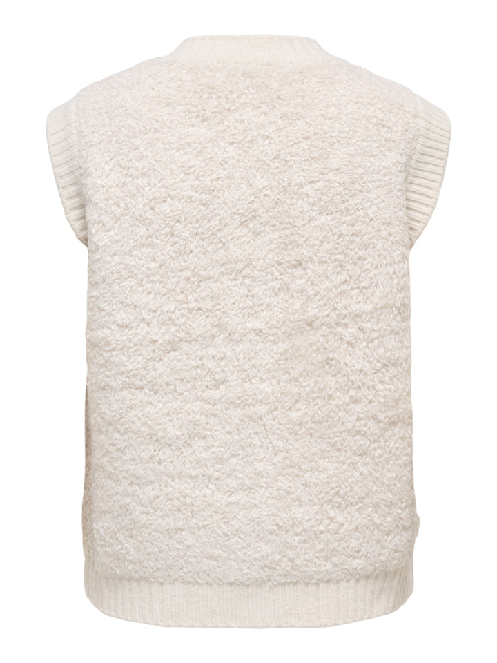 JDYEIRA LIFE S/L ON BUTTON VEST KNT, Birch 180083 Bild 2