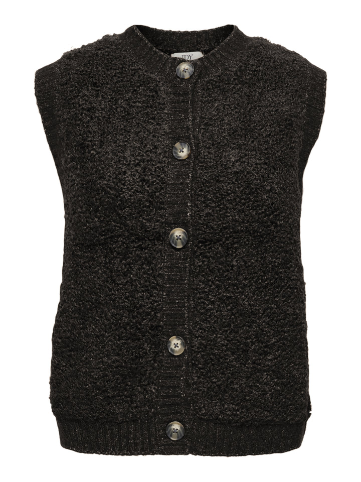 JDYEIRA LIFE S/L ON BUTTON VEST KNT, Chocolate Torte 244915 Bild 1
