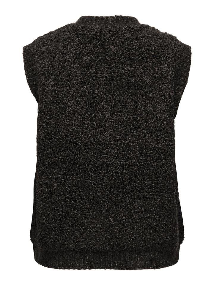 JDYEIRA LIFE S/L ON BUTTON VEST KNT, Chocolate Torte 244915 Bild 2