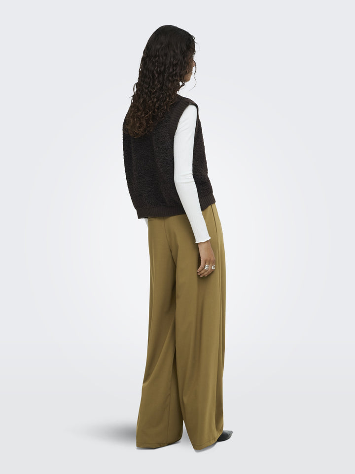 JDYEIRA LIFE S/L ON BUTTON VEST KNT, Chocolate Torte 244915 Bild 3